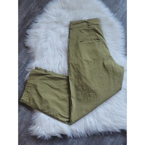 Free People New Bucca Tan Barrel Cargo Pants - Size 12 - Picture 5 of 5